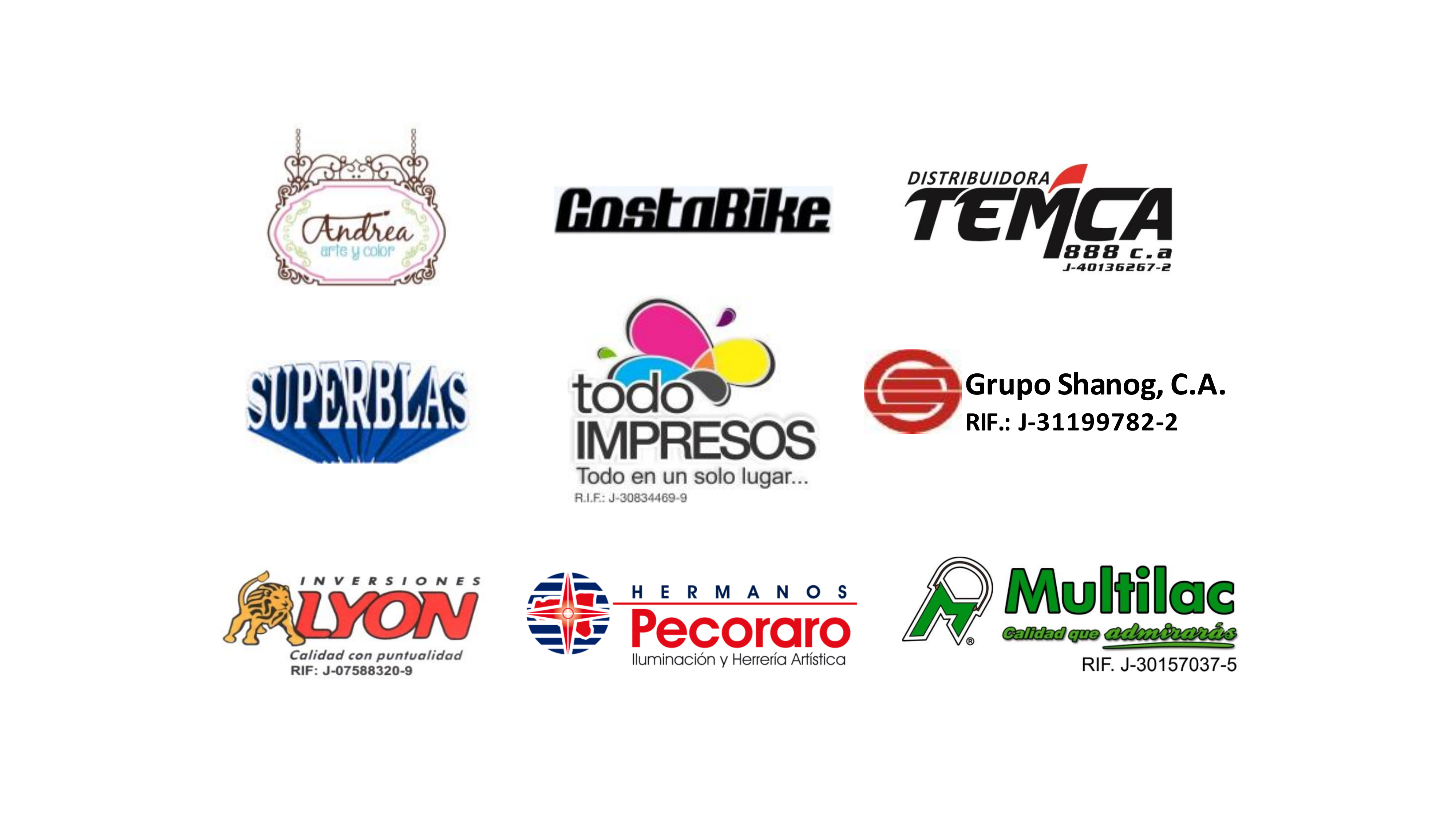 Clientes 1AG - CostaBike, Multilac, Hermanos Pecoraro y más